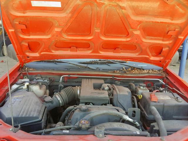 1GCDT136458255421 - 2005 CHEVROLET COLORADO RED photo 7