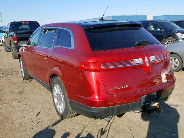 2LMHJ5FK4DBL50080 - 2013 LINCOLN MKT BURGUNDY photo 3