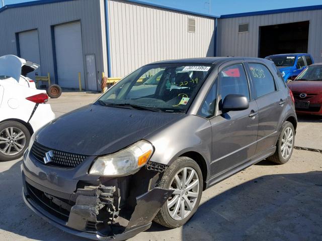 JS2YA5A56B6300123 - 2011 SUZUKI SX4 GRAY photo 2