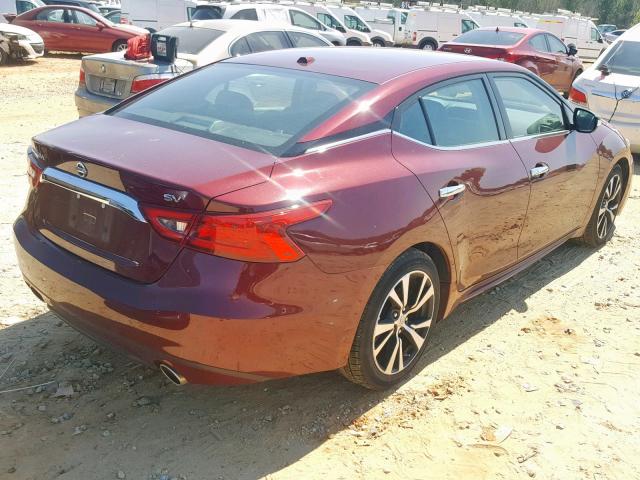 1N4AA6AP8JC378833 - 2018 NISSAN MAXIMA 3.5 RED photo 4