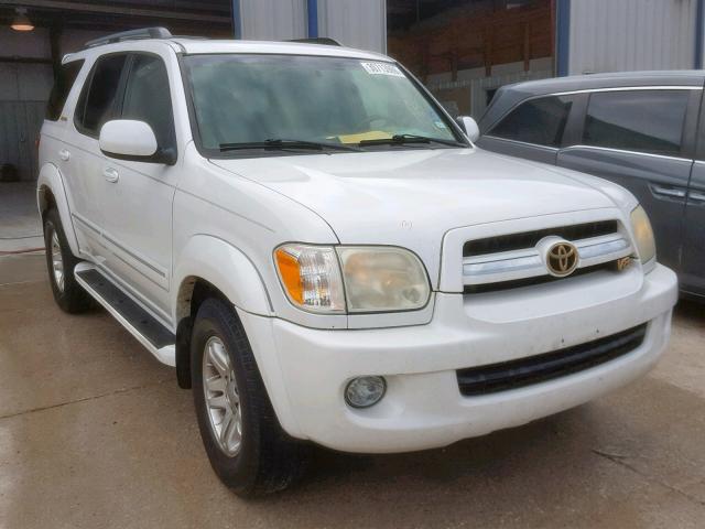 5TDZT38A45S248706 - 2005 TOYOTA SEQUOIA LI WHITE photo 1