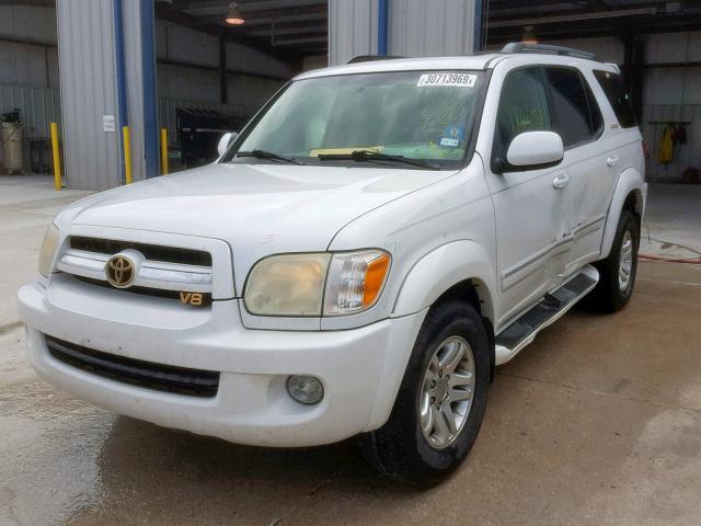 5TDZT38A45S248706 - 2005 TOYOTA SEQUOIA LI WHITE photo 2