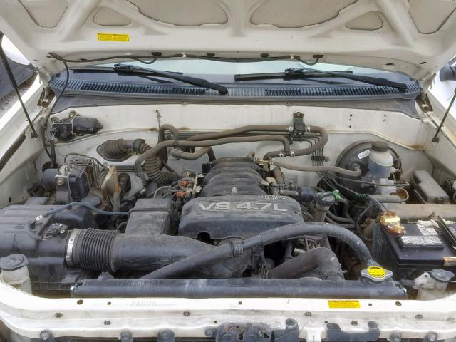 5TDZT38A45S248706 - 2005 TOYOTA SEQUOIA LI WHITE photo 7