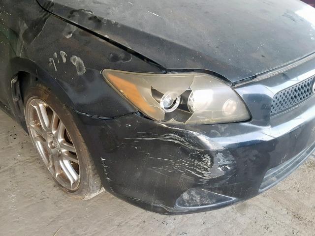 JTKDE167580252795 - 2008 TOYOTA SCION TC შავი ფოტო 9