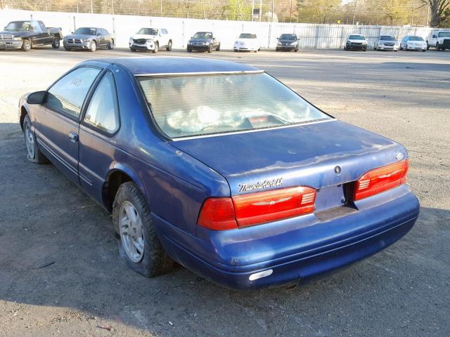 1FALP62W1TH169808 - 1996 FORD THUNDERBIR BLUE photo 3