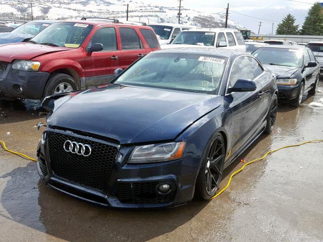 WAUDK78T78A035429 - 2008 AUDI A5 QUATTRO BLUE photo 2