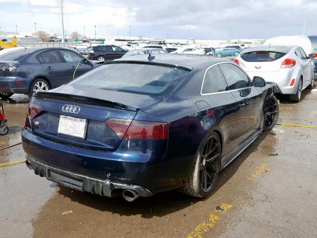 WAUDK78T78A035429 - 2008 AUDI A5 QUATTRO BLUE photo 4