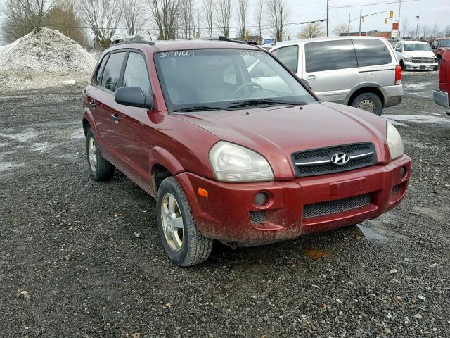 KM8JM12B16U374188 - 2006 HYUNDAI TUCSON GL RED photo 1