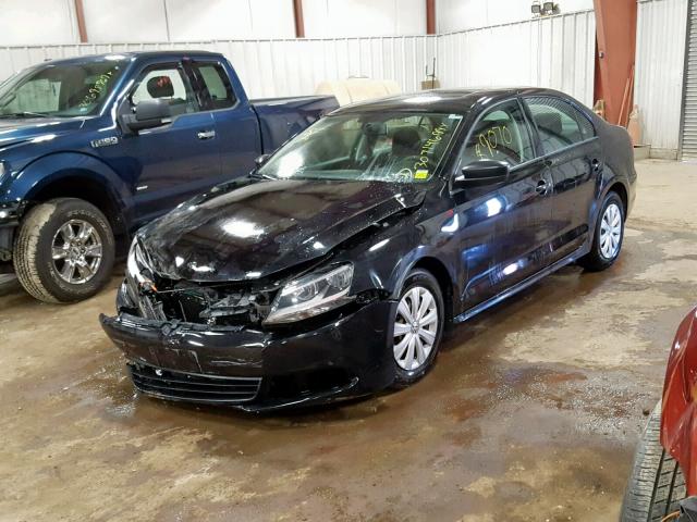 3VW2K7AJ0DM259218 - 2013 VOLKSWAGEN JETTA BASE BLACK photo 2