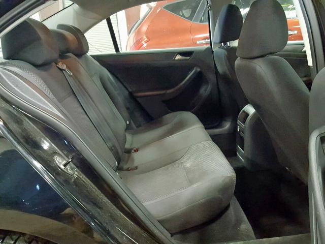 3VW2K7AJ0DM259218 - 2013 VOLKSWAGEN JETTA BASE BLACK photo 6