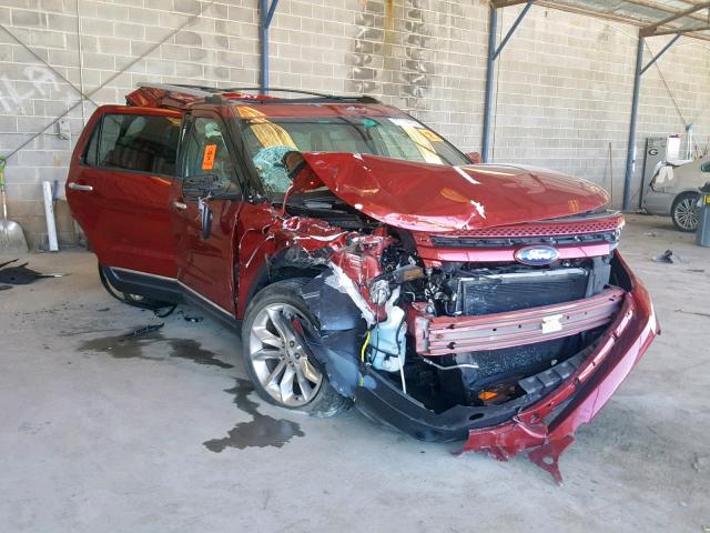 1FM5K7F83FGA24343 - 2015 FORD EXPLORER L BURGUNDY photo 1