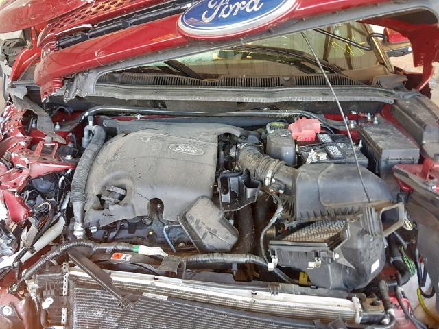 1FM5K7F83FGA24343 - 2015 FORD EXPLORER L BURGUNDY photo 7