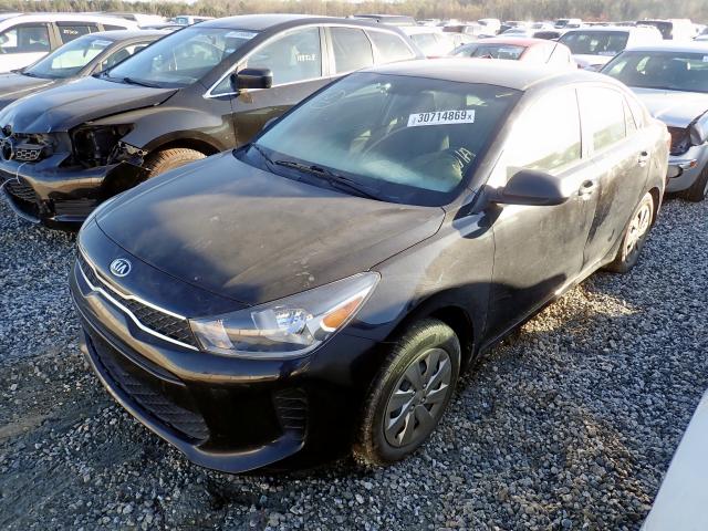 3KPA24AB9JE079795 - 2018 KIA RIO LX BLACK photo 2