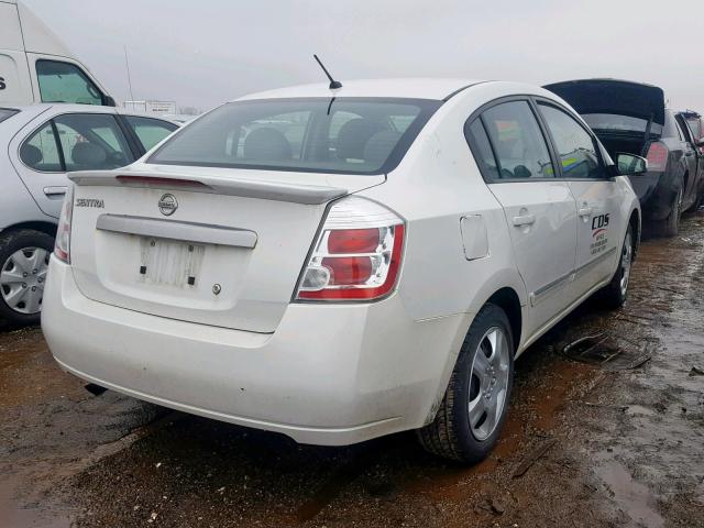 3N1AB6AP7CL725179 - 2012 NISSAN SENTRA 2.0 WHITE photo 4