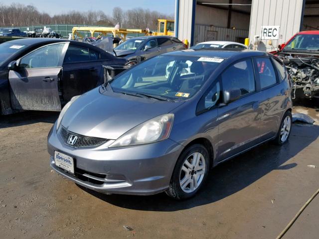 JHMGE8G34BS001219 - 2011 HONDA FIT GRAY photo 2