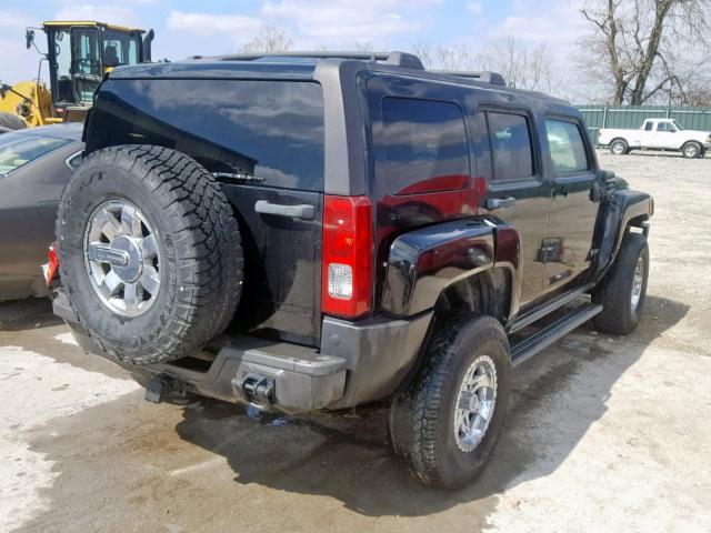 5GTDN136668159908 - 2006 HUMMER H3 BLACK photo 4