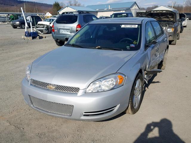 2G1WB5E34E1112034 - 2014 CHEVROLET IMPALA LIM SILVER photo 2