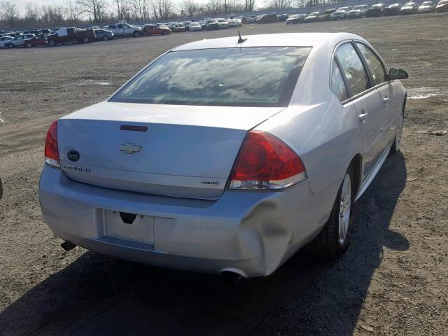 2G1WB5E34E1112034 - 2014 CHEVROLET IMPALA LIM SILVER photo 4