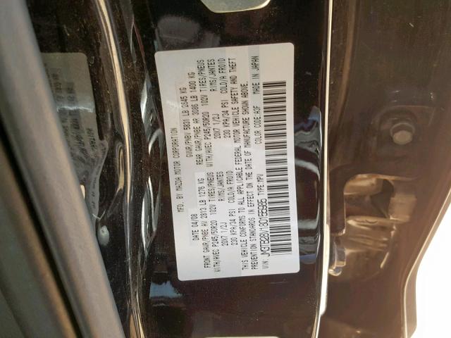 JM3TB28V180155985 - 2008 MAZDA CX-9 BLACK photo 10