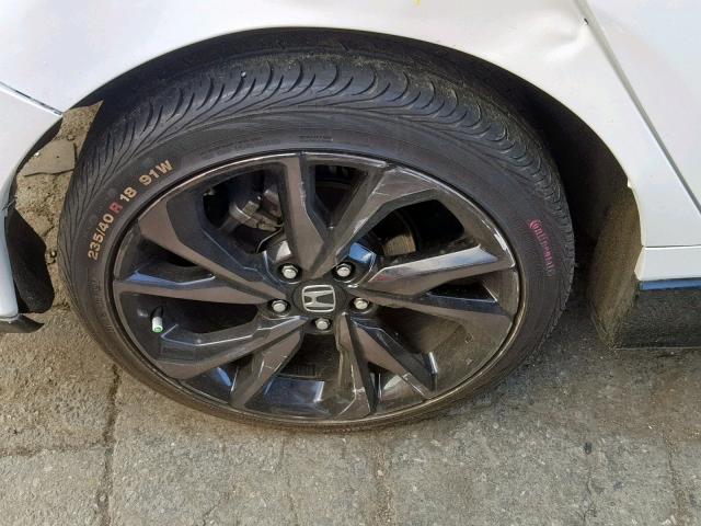 SHHFK7H49HU421067 - 2017 HONDA CIVIC SPOR WHITE photo 9