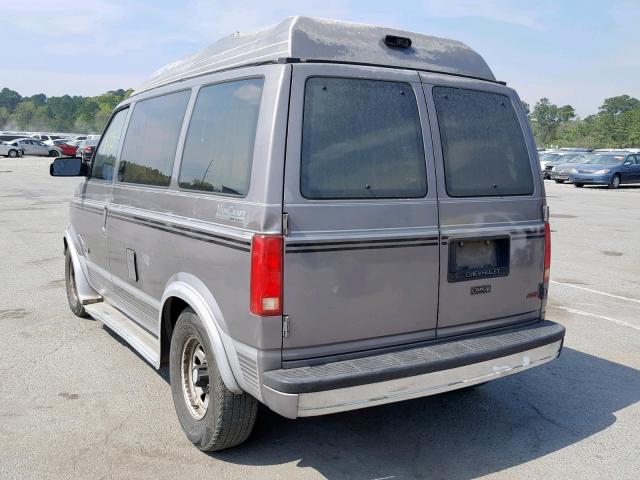 1GBDM15Z9MB127119 - 1991 CHEVROLET ASTRO GRAY photo 3