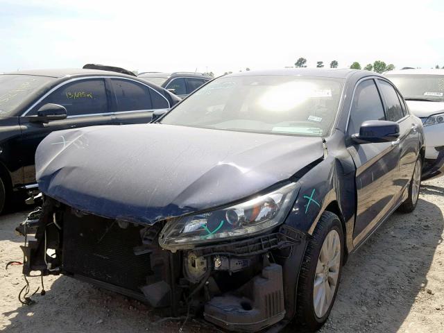 1HGCR3F80FA028760 - 2015 HONDA ACCORD EXL BLUE photo 2