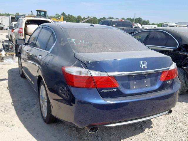 1HGCR3F80FA028760 - 2015 HONDA ACCORD EXL BLUE photo 3