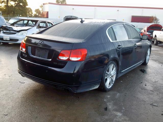 JTHBC96S575006241 - 2007 LEXUS GS 450H BLACK photo 4