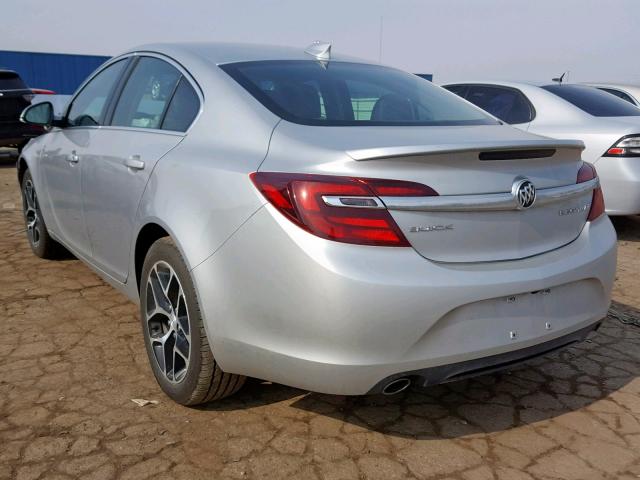 2G4GL5EX5H9107678 - 2017 BUICK REGAL SPOR SILVER photo 3