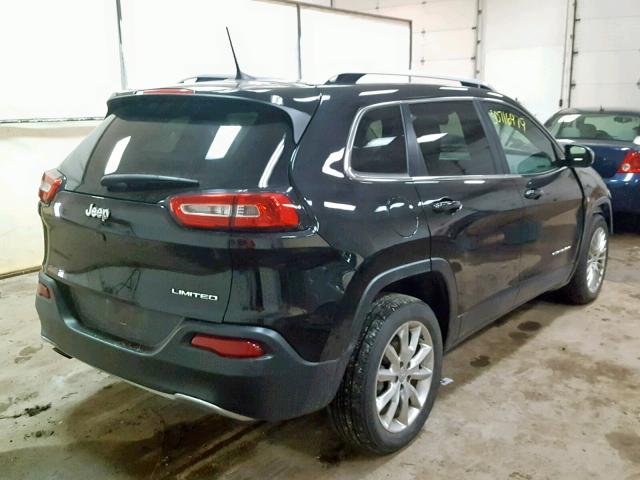 1C4PJLDB9GW249588 - 2016 JEEP CHEROKEE L BLACK photo 4