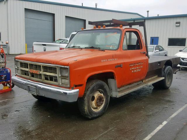 1GDHC34T6EV549966 - 1984 GMC C3500 ORANGE photo 2