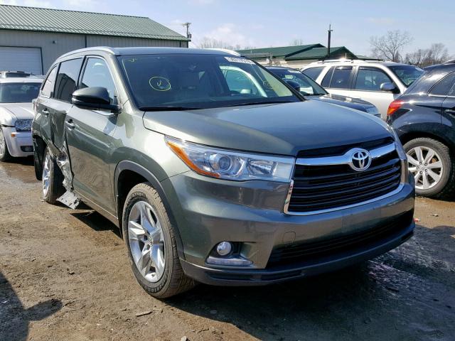 5TDDKRFH8GS267939 - 2016 TOYOTA HIGHLANDER GREEN photo 1