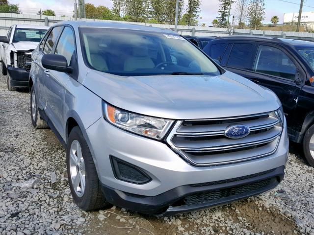 2FMTK4G84FBC18066 - 2015 FORD EDGE SE SILVER photo 1