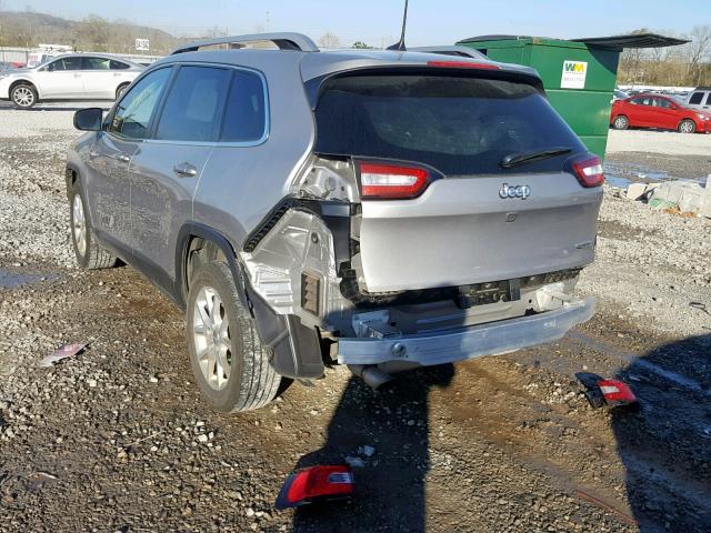 1C4PJLCB0JD595761 - 2018 JEEP CHEROKEE L SILVER photo 3