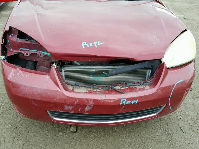 1G1ZT618X6F146538 - 2006 CHEVROLET MALIBU MAX BURGUNDY photo 9