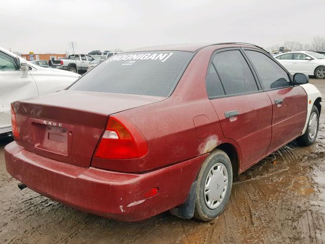 JA3AY26AXXU045246 - 1999 MITSUBISHI MIRAGE DE MAROON photo 4