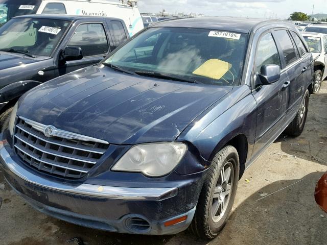 2A8GM68X57R142019 - 2007 CHRYSLER PACIFICA T BLUE photo 2