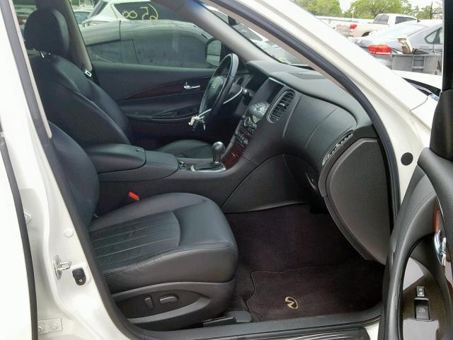 JN1AJ0HP2AM703244 - 2010 INFINITI EX35 BASE WHITE photo 5