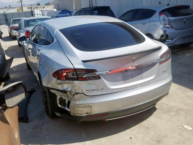5YJSA1DP8CFP01295 - 2012 TESLA MODEL S Արծաթագույն լուսանկար 3