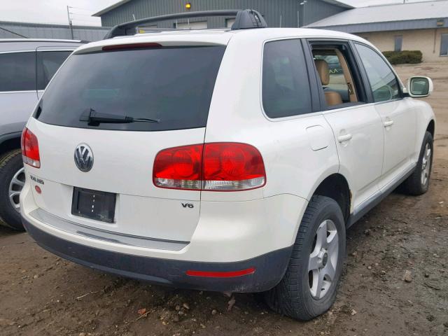 WVGZG77L55D045331 - 2005 VOLKSWAGEN TOUAREG 3. WHITE photo 4