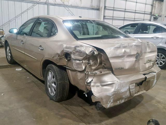 2G4WD532651268096 - 2005 BUICK LACROSSE C TAN photo 3