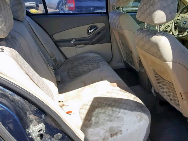 1G1ZT528X4F128126 - 2004 CHEVROLET MALIBU LS BLUE photo 6