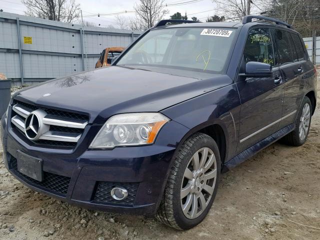 WDCGG8HB0AF419683 - 2010 MERCEDES-BENZ GLK 350 4M BLUE photo 2