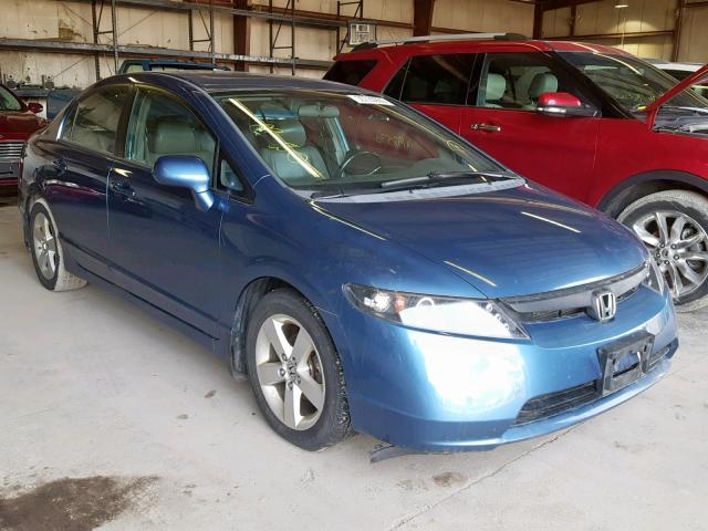 1HGFA16918L081721 - 2008 HONDA CIVIC EXL BLUE photo 1