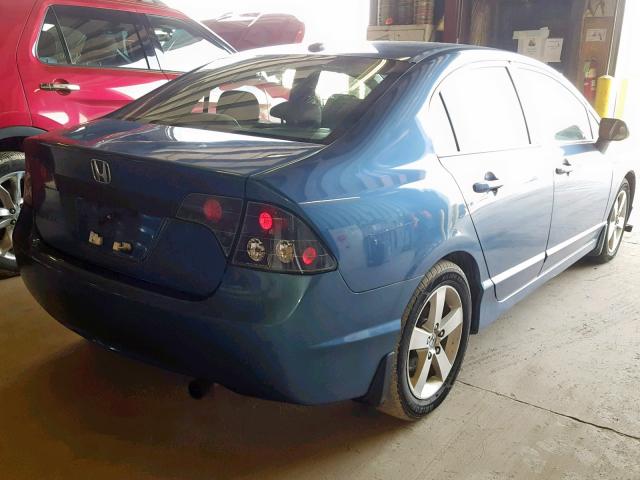 1HGFA16918L081721 - 2008 HONDA CIVIC EXL BLUE photo 4