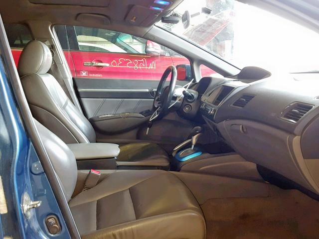 1HGFA16918L081721 - 2008 HONDA CIVIC EXL BLUE photo 5