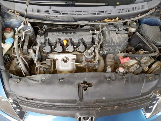 1HGFA16918L081721 - 2008 HONDA CIVIC EXL BLUE photo 7