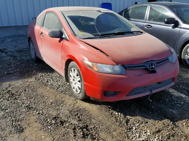 2HGFG12386H008209 - 2006 HONDA CIVIC DX V RED photo 1