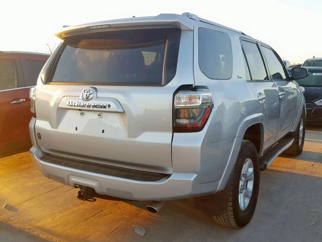 JTEBU5JR2E5185942 - 2014 TOYOTA 4RUNNER SR SILVER photo 4