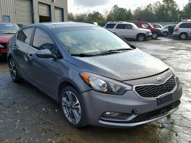 KNAFZ4A88G5491357 - 2016 KIA FORTE EX GRAY photo 1